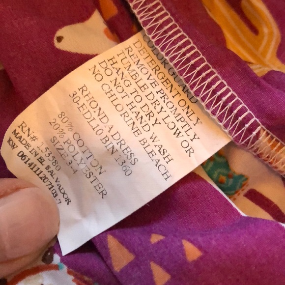 Eleanor Rose Llama Rama Dress 3/4 - Picture 6 of 6